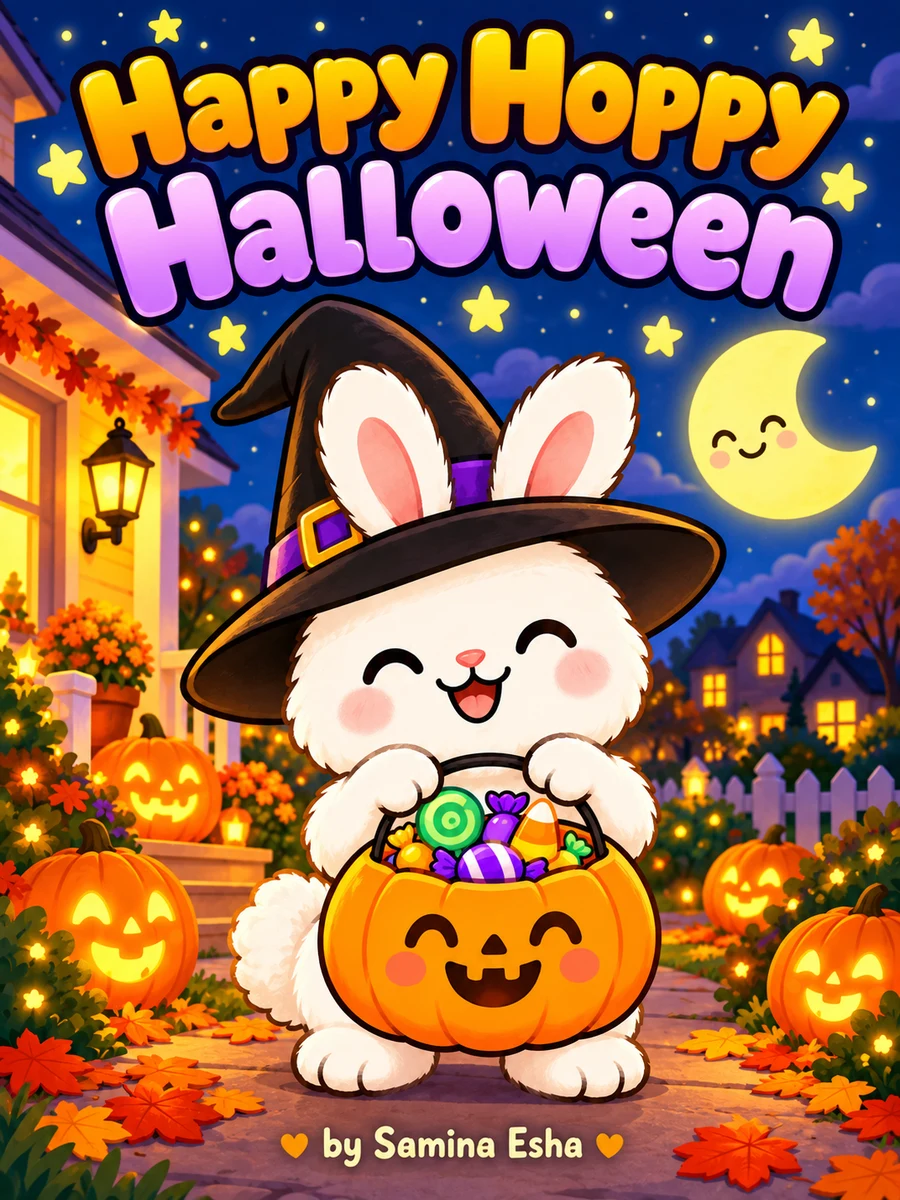 Cover of Happy Hoppy Halloween by Samina Esha